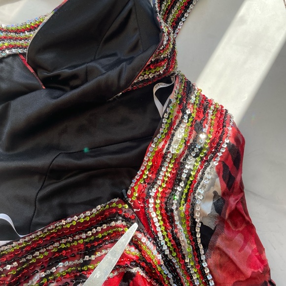 La Femme Women’s Vibrant Multicolor Maxi Dress - Picture 9 of 10